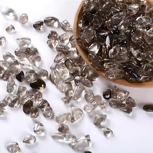 Vente en gros de copeaux de quartz fumé foncé naturel, pierres concassées et polies pour ornement Feng Shui, décoration d'aquarium, en vrac, livraison rapide - Product Image 2