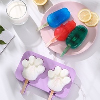Moule à glace en silicone de qualité alimentaire, pour la maison, multi-formes, pour sucettes glacées, sorbet, type broyage, congelé