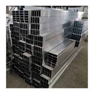 Revêtement métallique en <span class=keywords><strong>aluminium</strong></span> à grain de bois, tube carré / lambris pour la décoration murale extérieure - Product Image 5