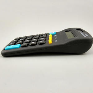 Calculatrice électronique Kk-402, alimentée par énergie solaire, mini, portable, noire, en ABS, avec impression de logo - Product Image 5