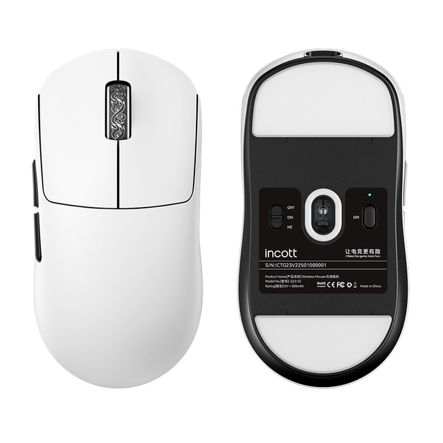 Wireless 12000DPI Optical Gaming Mouse 6-Button Design LED Backlit Rechargeable USB Right-Handed for Laptop/PC Esports