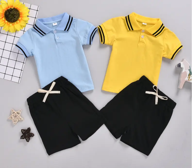 100% Baumwolle Baby Outfits Set für Jungen Sommer Kid Kleidung Set Conjunto De Ropa De Verano Para Ninos Polos hirt für Baby Boy Kids