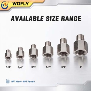 Filettature BSP da 1/8 "NPT 1/2" <span class=keywords><strong>raccordi</strong></span> <span class=keywords><strong>per</strong></span> connettori di raccordo di riduzione <span class=keywords><strong>raccordi</strong></span> <span class=keywords><strong>per</strong></span> <span class=keywords><strong>tubi</strong></span> <span class=keywords><strong>in</strong></span> <span class=keywords><strong>acciaio</strong></span> inossidabile - Product Image 5