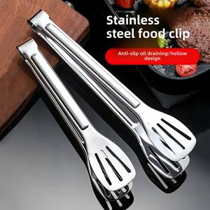 Venta al por mayor de pinzas para barbacoa de acero inoxidable, pinzas para comida de cocina con caja de embalaje, freidora de aire, juego de herramientas para pan para uso de buffet - Product Image 4