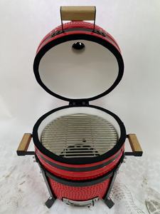 Barbecue <span class=keywords><strong>Kamado</strong></span> <span class=keywords><strong>Mini</strong></span> d'intérieur/extérieur en acier inoxydable 304, <span class=keywords><strong>Kamado</strong></span> Joe Parilla <span class=keywords><strong>Grill</strong></span> portable 15 pouces sans fumée avec chariot et commande tactile - Product Image 4