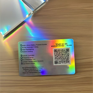 Tarjeta de Visita de PVC con Holograma Personalizada, Efecto Arcoíris Láser, Laminación Brillante, Impresión Offset, Acabado Especial, 85.5x54mm - Product Image 3