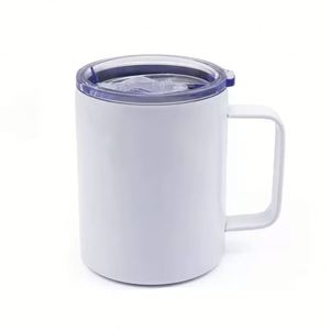 Gobelet isotherme en acier inoxydable de 12 oz avec poignée pour impression par sublimation - Product Image 1