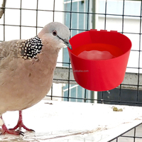 YYC 1L en plastique noir Animal Cage bol poulet mangeoire tasse dinde buveur d'eau tasse