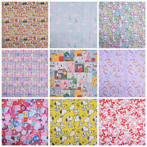 漫画アニメーション印刷210D防水防水層オックスフォード布バッグバッグショッピングバッグプリント生地 - Product Image 1