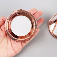 En gros Portable En Métal Point De Croix Miroir Embryon Base Vierge Fournitures D'artisanat Créatif pour Miroir Personnalisé Faire Style De Mode