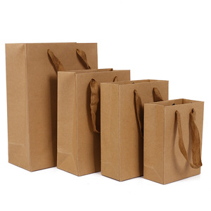 Wholesale Custom Luxury Paper <b>Bags</b> with Hot Stamping Ribbon Handles Recycled Materials for Gift & Clothing - Product Image 5