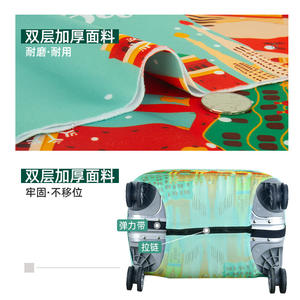 Housse <span class=keywords><strong>de</strong></span> bagage en polyester élastique épaissie, résistante à l'usure et aux coupures, personnalisable et imprimée, pour la vente en gros - Product Image 4