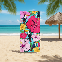Yabee Rectangle Beach Towel Soft Comfortable Quick Dry Sand Free Photo Printed All-Season