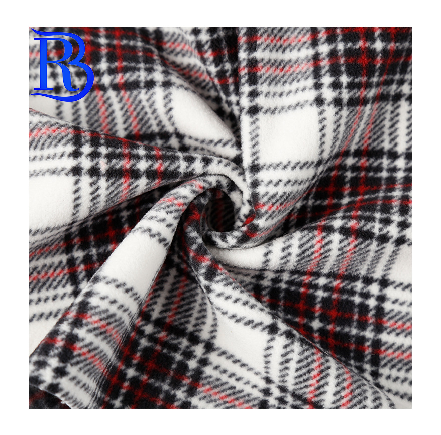 Высококачественная 100% Полиэстеровая флисовая ткань tShaoxing Keqiao, трикотажная ткань с принтом для одеял