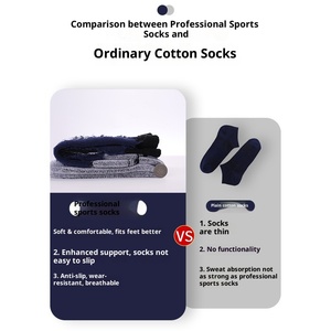 <span class=keywords><strong>Calcetines</strong></span> Deportivos Profesionales hasta la Pantorrilla, Transpirables, de Algodón Peinado, para Mujer, de Color Sólido, Antideslizantes y Anti-rozaduras, para Correr - Product Image 3