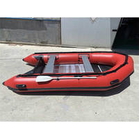 Chine 3.6M Hypalon Sport Cabine Cruiser Rigide Passager Aéroglisseur Canoë Bateau Gonflable Avec Moteur