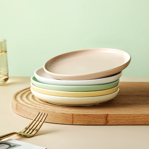 Ensemble de 12 assiettes en porcelaine de luxe de style nordique, personnalisables avec logo, 8/10 pouces, écologiques, compatibles lave-vaisselle et micro-ondes, pour mariage - Product Image 3