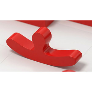 ของเล่นโยกเยกพลาสติกสีแดงสำหรับสนามเด็กเล่นในร่ม ใช้ในสวนสนุกในร่ม - Product Image 1