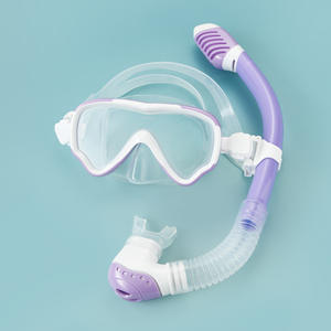 बच्चों के दो टुकड़े स्कूबा डाइविंग सेट, एंटी-फॉग ग्लास लेंस के साथ स्नॉर्कलिंग सांस लेने वाली ट्यूब और स्विमिंग मास्क - Product Image 6
