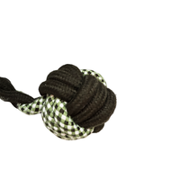Jouet à mâcher durable en corde pour chiens, fait main, pour usage extérieur et intérieur, taille L, jouet en corde nouée