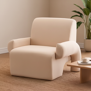 Fauteuil d'appartement style nordique personnalisé à <span class=keywords><strong>prix</strong></span> d'usine, chaise d'appoint légère, petit fauteuil de <span class=keywords><strong>salon</strong></span> individuel - Product Image 1