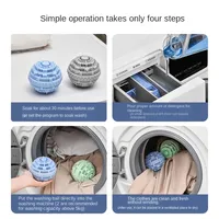 Balle à linge écologique réutilisable en gel de silice (TPE 11 cm) pour machines à laver - Séchage et nettoyage efficaces des vêtements