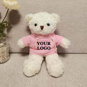 Boneka Beruang Teddy Plush Lucu 30CM Harga Grosir Murah Hadiah Promosi Logo Kustom Baju Plush - Product Image 3