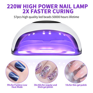 Máquina <span class=keywords><strong>de</strong></span> Fototerapia para <span class=keywords><strong>Uñas</strong></span> X9, Lámpara UV Inteligente <span class=keywords><strong>de</strong></span> 220W, 57 LED, <span class=keywords><strong>Secado</strong></span> Rápido, Venta al Por Mayor - Product Image 2