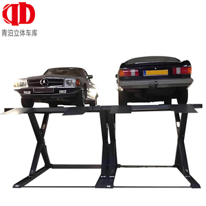 Plateforme élévatrice à ciseaux double étage compacte pour <span class=keywords><strong>parking</strong></span>, vérin hydraulique 380V triphasé, plateforme galvanisée, élévateur de voiture vertical pour sous-sol - Product Image 3