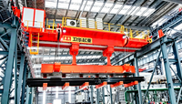 Pont roulant métallurgique à double poutre pour usine sidérurgique, à commande PLC, capacité 20-320 tonnes, pour la manutention de barres métalliques