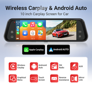 4K 10 inch CarPlay Android Auto Mirror Link Dashcam Achteruitrijcamera AI Auto DVR Schermrecorder - Product Image 2