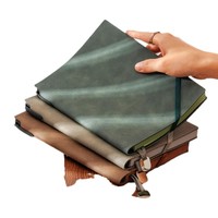 Carnet A5 rétro avec boucle, journal, bloc-notes pour réunions de bureau, personnalisation professionnelle