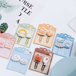 2pcs Dễ Thương Kawaii <span class=keywords><strong>PVC</strong></span> kim loại động vật hình dạng Bookmark giấy <span class=keywords><strong>Clip</strong></span> giấy tờ hình ảnh vé ghi chú giấy <span class=keywords><strong>Clip</strong></span> dễ thương - Product Image 4