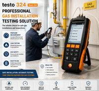 Testo 324 Basic Set Gas Installation Tester Leak Detector Pressure Measurement Instrument for Gas Pipeline Testing