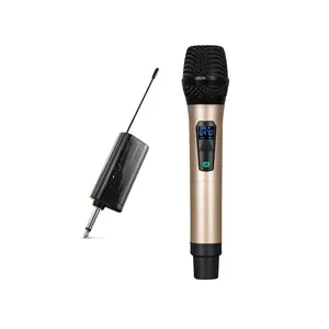 Mikrofon kablosuz yaka mikrofon taşınabilir Video kayıt UHF el mikrofonu sistemi Karaoke oyuncular makineleri