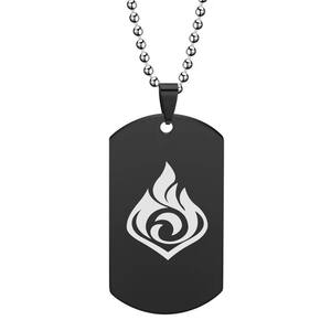 Juego <span class=keywords><strong>Genshin</strong></span> impacto collar siete elementos Ojo de Dios titanio acero colgante Halloween hombre mujer Cosplay accesorio regalos - Product Image 6