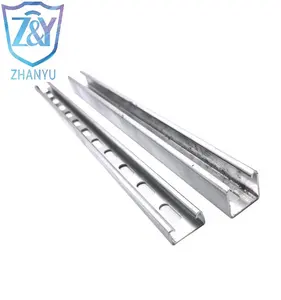 ZHANYU Stainless Steel / Carbon Steel / Alloy Steel Solar System Strut Slotted C Channel Steel