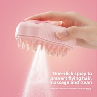 Brosse à poils pour animaux de compagnie électrique 3 en 1, peigne à vapeur pour enlever les poils, peignes pour le toilettage des chiens et des chats, masseur