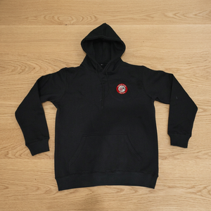 Sudadera con capucha de invierno para hombre Eagle View 100% algodón con cuello en V, tejido de punto, 260g, forro polar, lisa, teñida, con estampado personalizado, al por mayor - Product Image 3