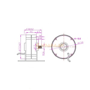 เครื่องกำเนิดไฟฟ้ากระแสสลับแม่เหล็ก 3 เฟส สำหรับลม 300w 400w 500w 600w 12v 24v 48v  เครื่องกำเนิดไฟฟ้า 400w รุ่น M-400 มีจำหน่าย - Product Image 2
