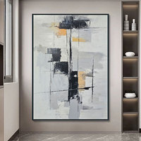 Fabricant d'Art Original Moderne Contemporain Tableau Abstraite Peint à la Main à l'Huile sur Toile pour Salon