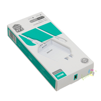 Boîte d'emballage rigide réutilisable et écologique pour accessoires de téléphone portable avec vernis sélectif UV et fenêtre en PVC