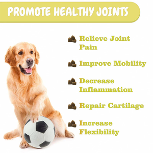 O cão orgânico do OEM macio mastiga o sabor do bacon Hip + o suplemento nutritivo comum Chondroitin saudável para cães - Product Image 3