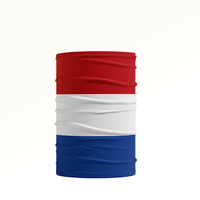 Diseño personalizado Protección para adultos Deportes al aire libre Cuello Polaina Terciopelo sin costuras y poliéster Bandana Tubo con bandera de país
