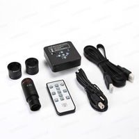 Caméra électronique industrielle 21mp 2K 1080P 60fps, pour Microscope industriel + adaptateur à montage C 0,5 x + câble USB + télécommande