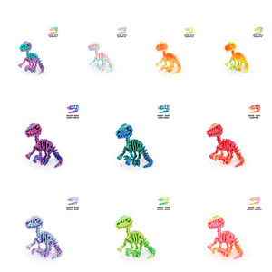 Juguetes <span class=keywords><strong>de</strong></span> dinosaurios impresos en 3D con esqueletos articulados Articulaciones flexibles Figuras <span class=keywords><strong>de</strong></span> <span class=keywords><strong>Velociraptor</strong></span> para aliviar el estrés - Product Image 5