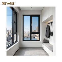 Ventana Corredera de Aluminio con Múltiples Cierres, Sin Malla de Seguridad, Ventana para Casa