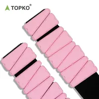 Bracelet lesté triangulaire réglable en silicone TOPKO avec fermeture auto-agrippante pour le yoga, la remise en forme et l'exercice