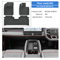 Accessoires d'intérieur Maremlyn pour Chery Jaecoo 6 accessoires Icar 03 J6 Kit de Protection décoratif en Fiber de carbone ABS