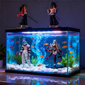 ดาบดับผี PVC งานแฮนด์เมด รูปแบบ 12 เดือนแห่งผี ไม่มีความทุกข์หลังจากตกดิน อุปกรณ์ตกแต่งตู้ปลา - Product Image 1